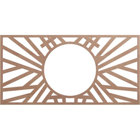 Hoover Wood Fretwork Pierced Ceiling Medallion, Wood (Paint Grade), 22W X 11H X 8 1/8ID X 1/4T